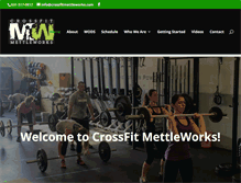 Tablet Screenshot of crossfitmettleworks.com